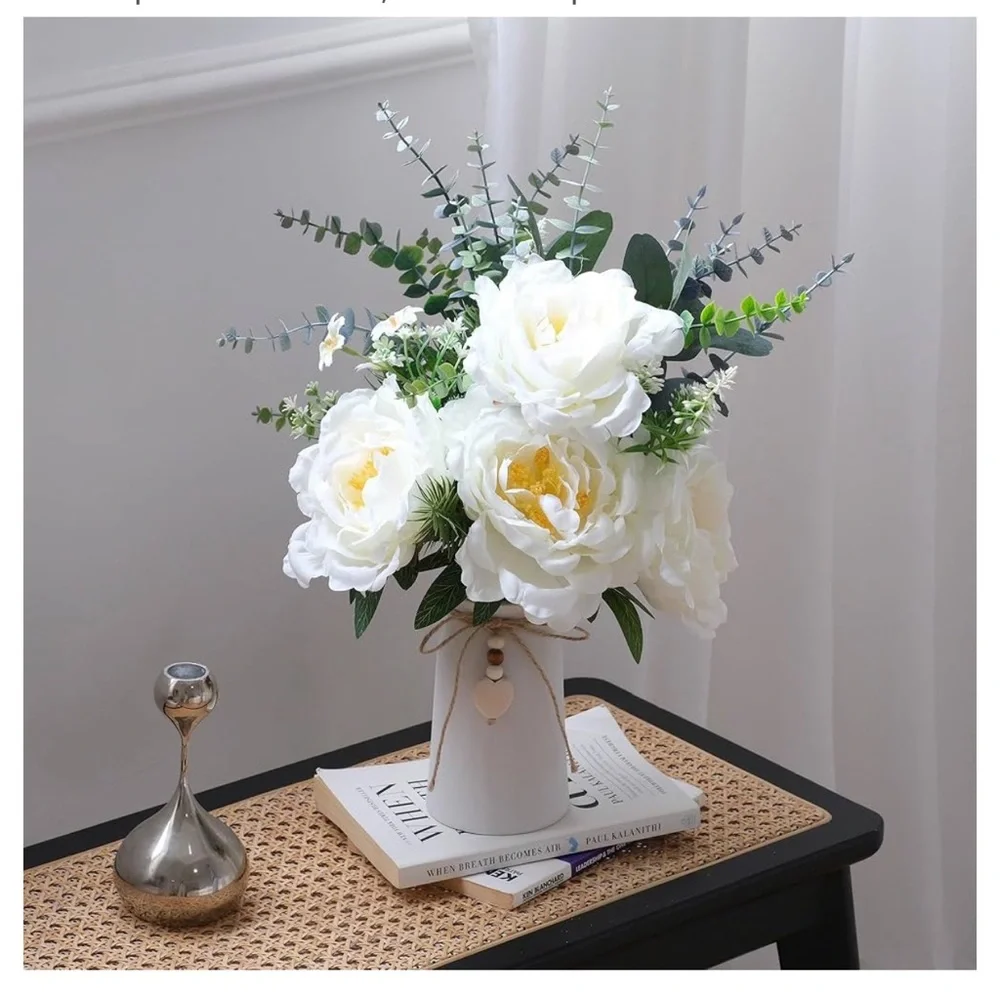 🌸NEW Artificial Peony Flower Arrangement 16